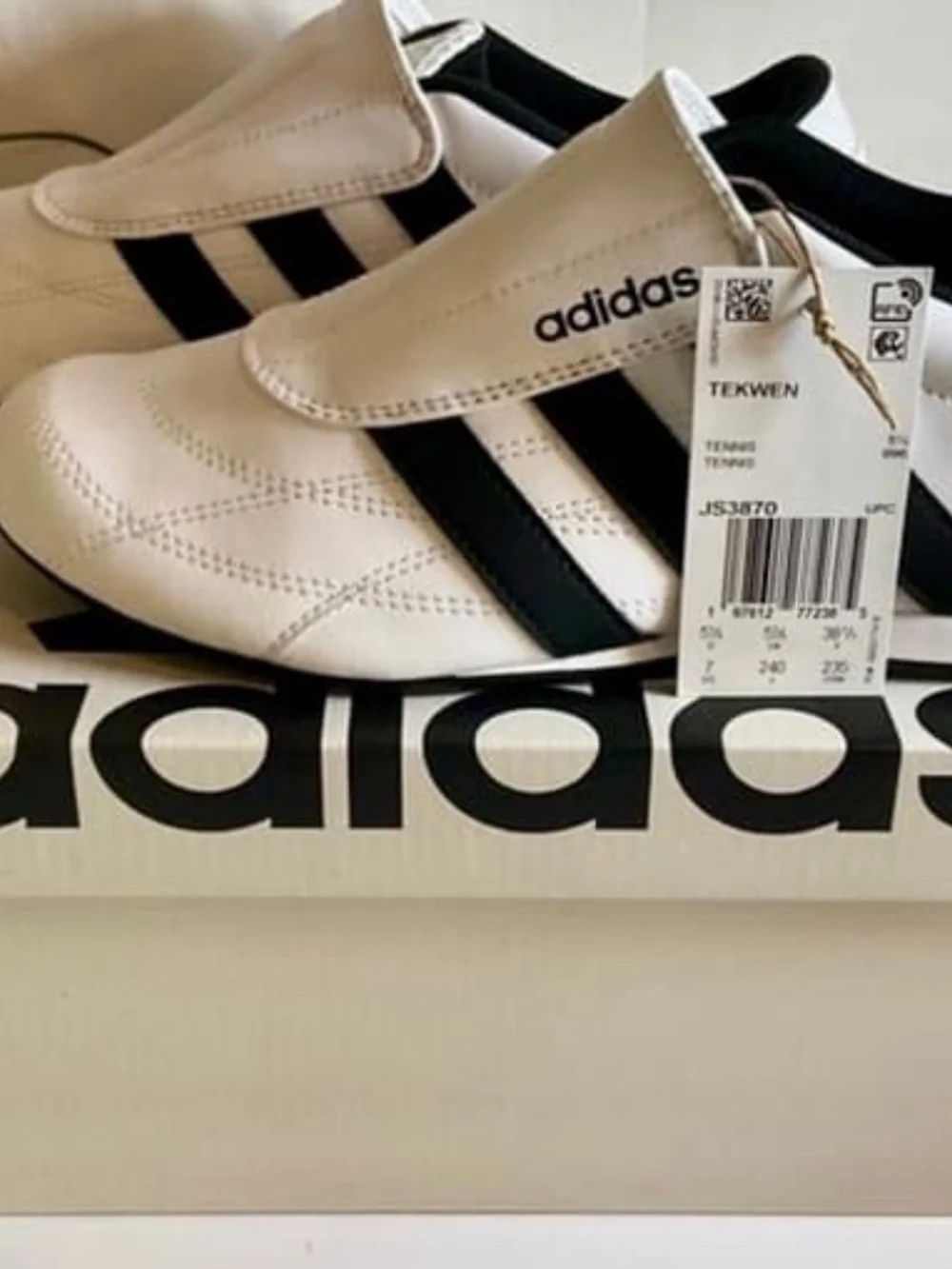ADIDAS WOMEN'S TEKWEN SLIP-ON SNEAKERS~SIZE 7~BLACK AND WHITE~NEW!